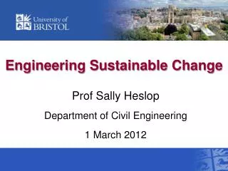Engineering Sustainable Change