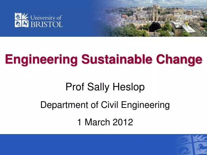 engineering sustainable change