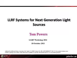 LLRF Systems for Next Generation Light Sources