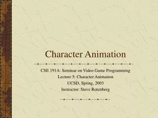 Character Animation