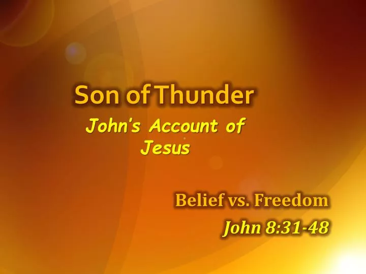 son of thunder