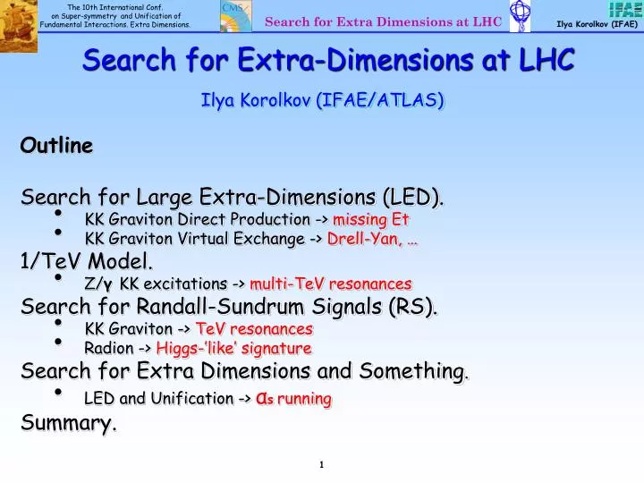 search for extra dimensions at lhc