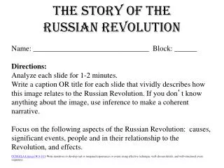 The Story of the Russian Revolution
