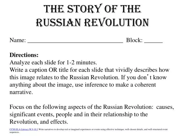the story of the russian revolution