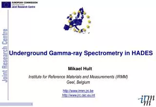 Underground Gamma-ray Spectrometry in HADES