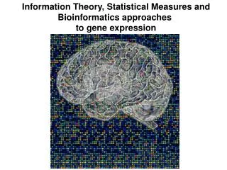 Information Theory, Statistical Measures and Bioinformatics approaches to gene expression