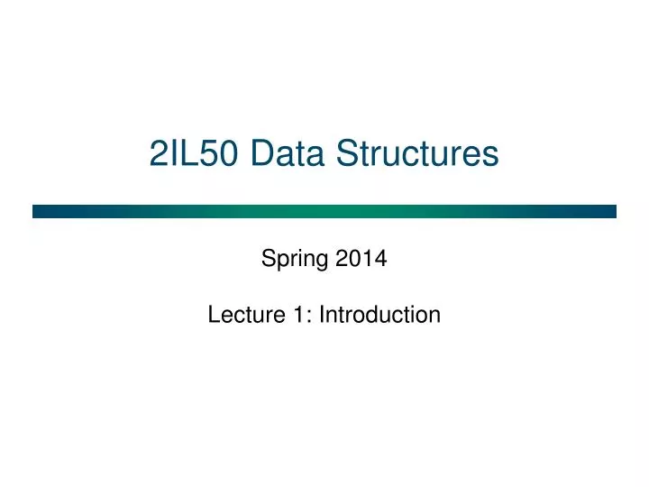 2il50 data structures