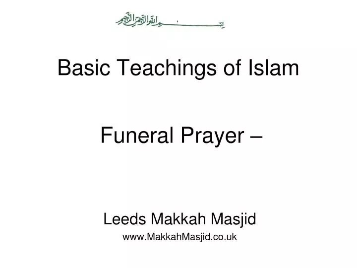 basic teachings of islam