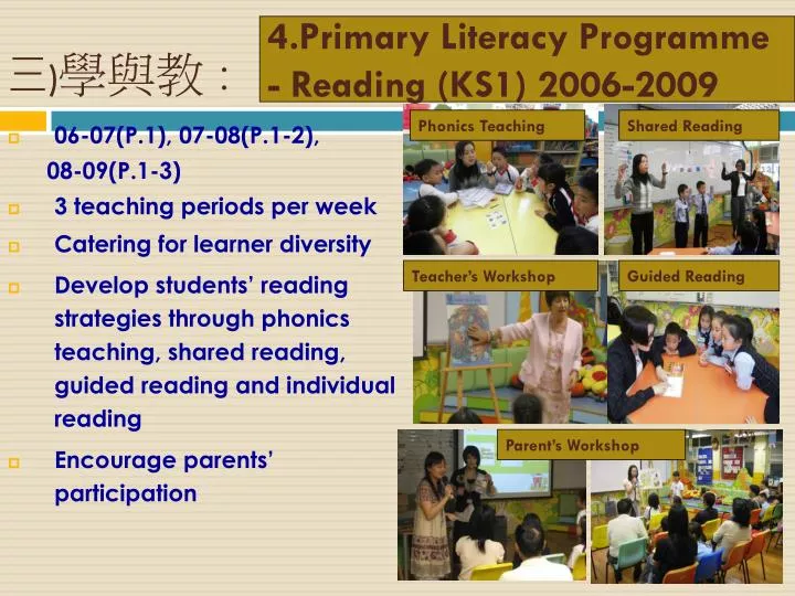 4 primary literacy programme reading ks1 2006 2009