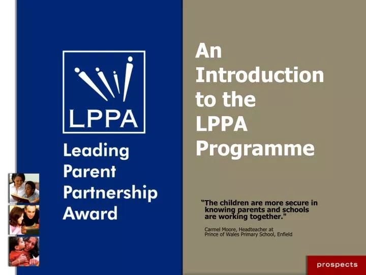 an introduction to the lppa programme