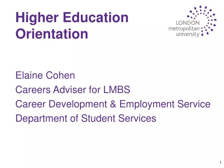 higher education orientation