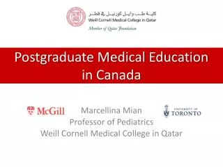 Postgraduate Medical Education in Canada