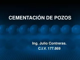 cementaci n de pozos