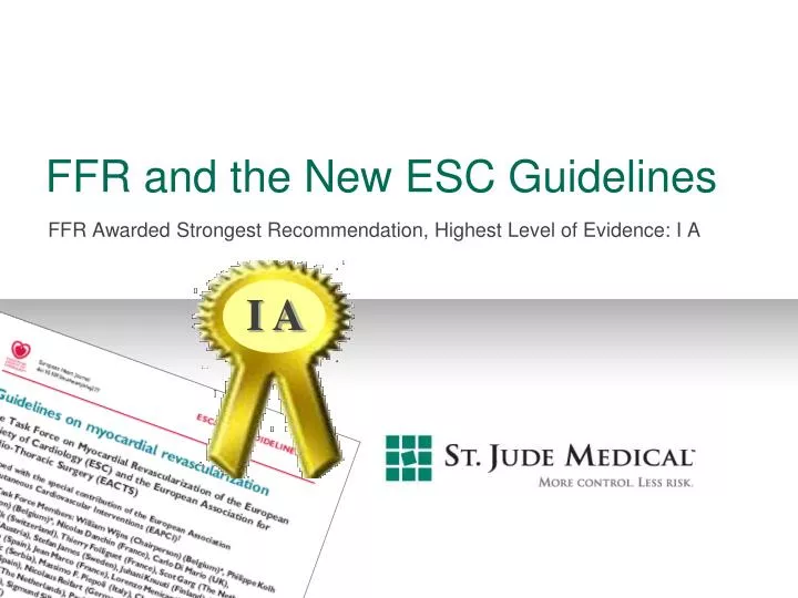 ffr and the new esc guidelines