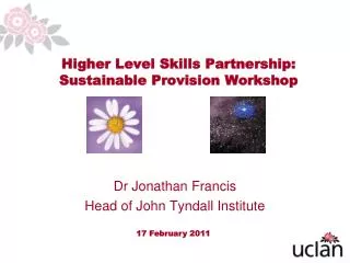 Higher Level Skills Partnership: Sustainable Provision Workshop