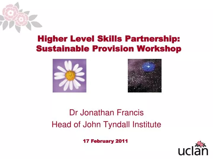 higher level skills partnership sustainable provision workshop