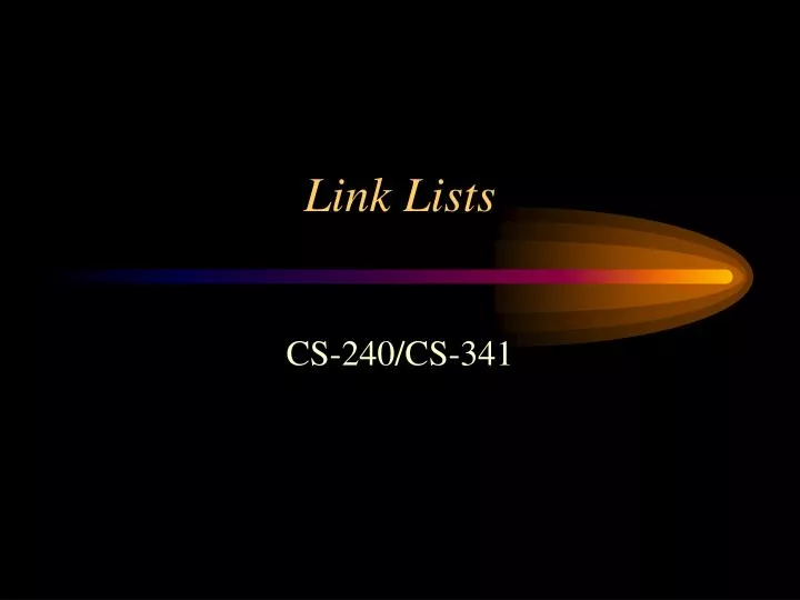 link lists