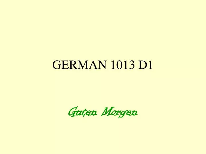 german 1013 d1