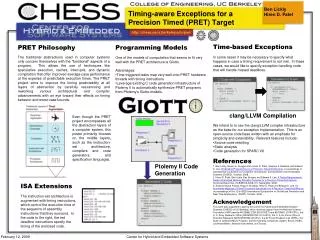 Timing-aware Exceptions for a Precision Timed (PRET) Target