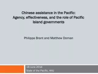 18 June 2014 State of the Pacific, ANU