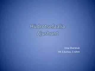h drotsefaalia ajushunt