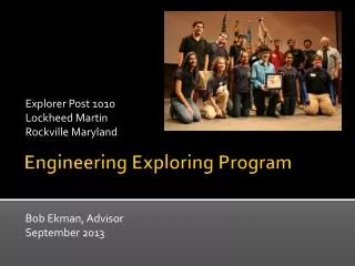 Engineering Exploring Program