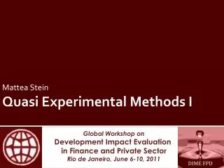 Mattea Stein Quasi Experimental Methods I