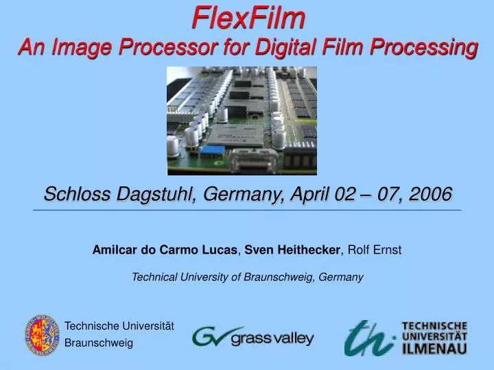 flexfilm an image processor for digital film processing