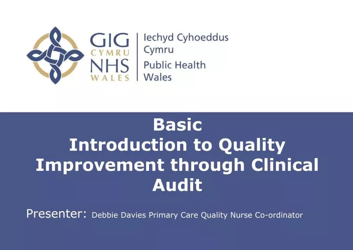 basic introduction to quality improvement through clinical audit