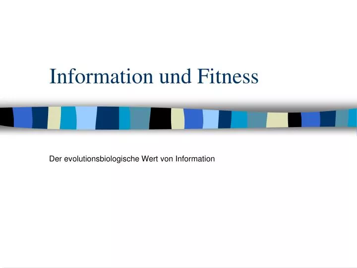 information und fitness