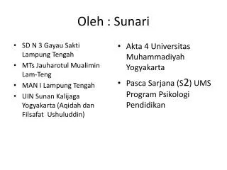 oleh sunari