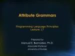 Attribute Grammars - slide 1