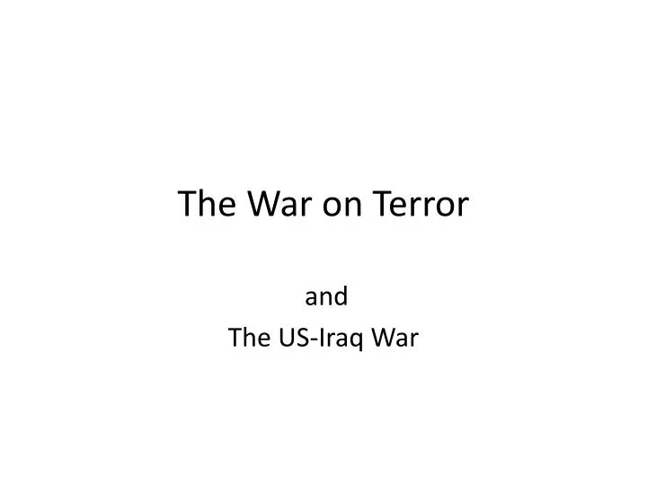 the war on terror