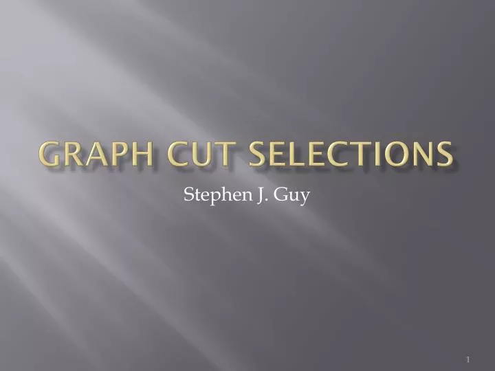 graph cut selections