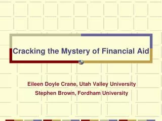 Cracking the Mystery of Financial Aid
