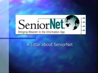 A Little about SeniorNet