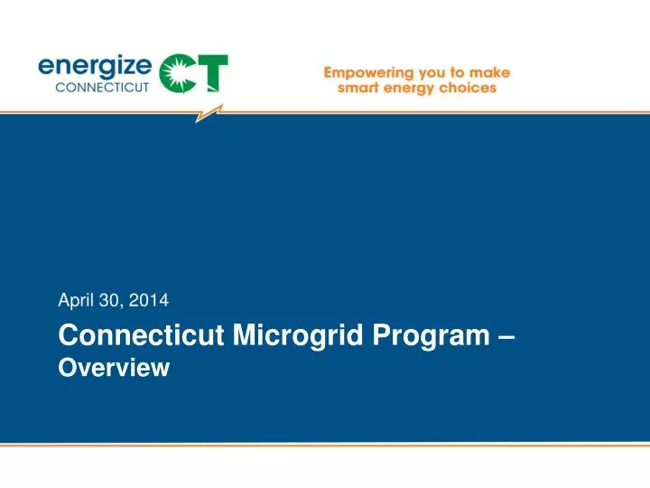 connecticut microgrid program overview