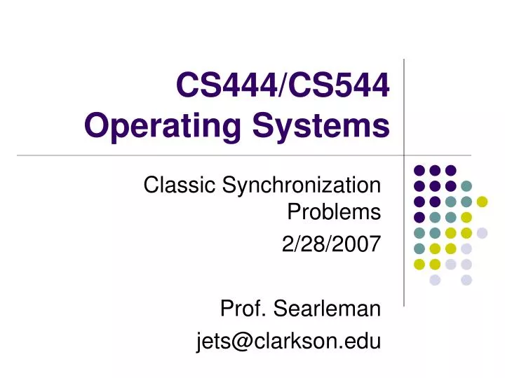 cs444 cs544 operating systems