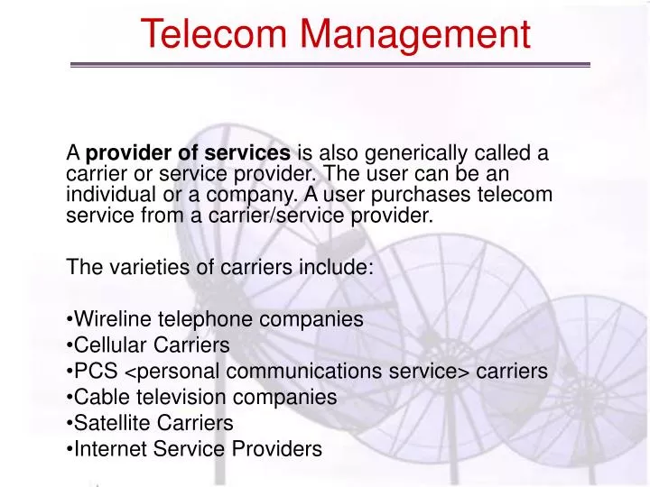 telecom management