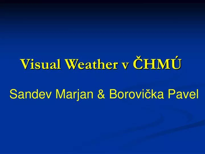 visual weather v hm