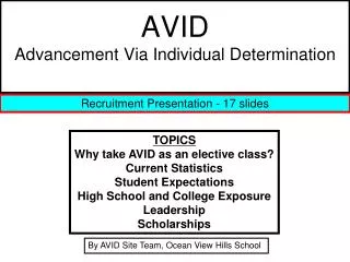 AVID Advancement Via Individual Determination
