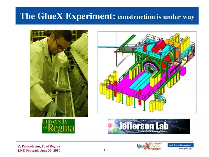 the gluex experiment construction is under way