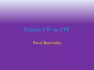 pou it vw na cpp