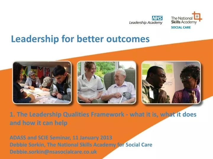 leadership for better outcomes