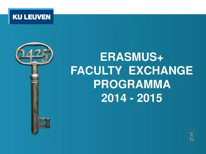 erasmus faculty exchange programma 2014 2015
