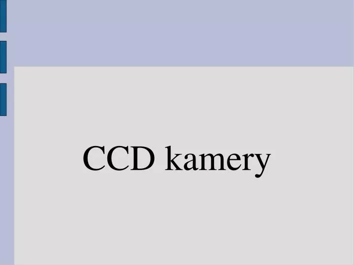 ccd kamery