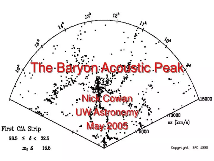 the baryon acoustic peak