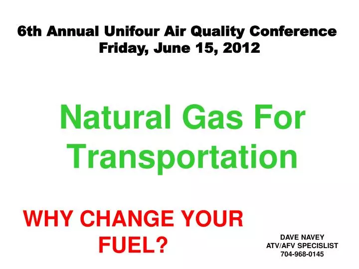 natural gas for transportation