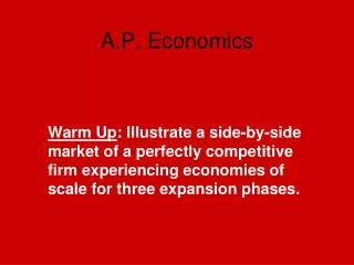 A.P. Economics