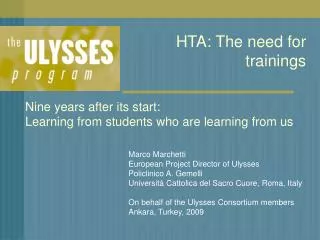HTA: The need for trainings